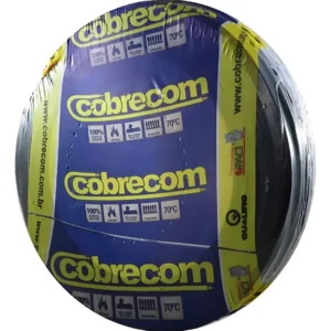 Cabo Flexível 10mm 100 Metros Preto - Cobrecom