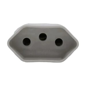 Plug Femea 2P+T 10A Cinza 11415 - Transmobil