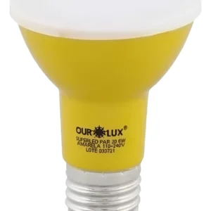Lâmpada Par 20 De Led 6w Amarela - Ourolux