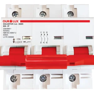 Disjuntor Tripolar 80A Curva C - Ourolux