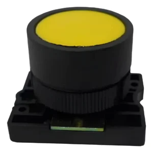 Botão Comando 22mm Impulso S-PRN3 Amarelo - Steck