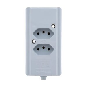 Tomada Barra Dupla 2P+T 20A Cinza - Interneed