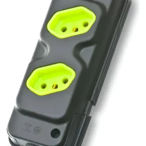 Tomada Barra Dupla 2P+T 20A Preto Embalada - Fiolux