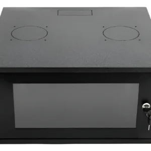 Rack Parede 19 3Ux470mm Com Porta de Acrilico Montado Preto Gforce