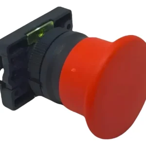 Botão Comando Gira/Destrava 40mm S-PFN1M4 Vermelho- Steck