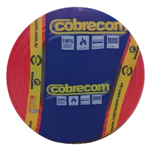 Cabo Flexível 4mm 100 Metros Vermelho - Cobrecom