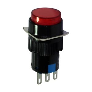 Botão Para Comando 16mm Ylay8e-y11r Vm Redondo 3p - Jng