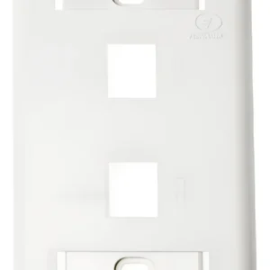 Placa 2 Modulo RJ Branca 1/2-3/4 - Eletromax