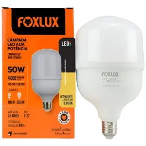 Lâmpada de LED Bulbo 50W 3000K - Foxlux