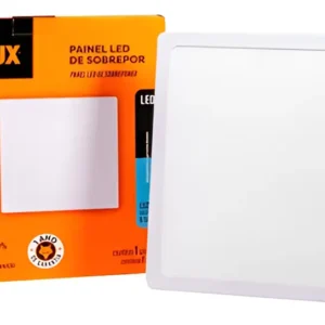 Luminaria de LED Sobrepor Quadrado 12W 3000K 29,5 - Foxlux