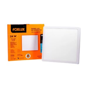 Luminaria de LED Sobrepor Quadrado 12W 3000K 29,5 - Foxlux