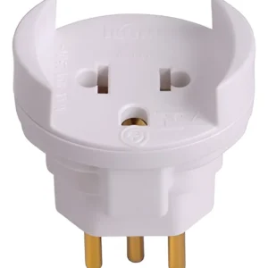 Plug Adaptador Universal 10A Branco 1211 - Ilumi