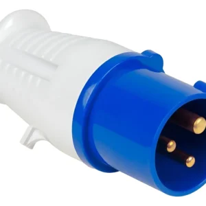 Plug Industrial 2p+t 32a 250v 6h Azul J02pl-023 - Jng
