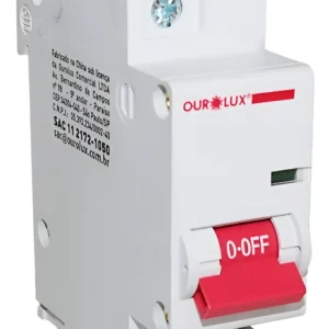 Disjuntor Monopolar 100A Curva C - Ourolux