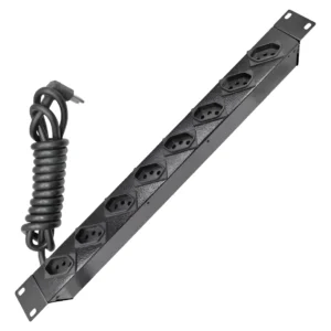Calha Eletrica 8 Tomadas 10A Preto Gforce