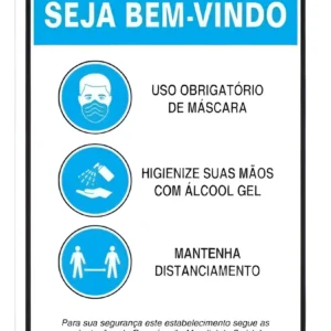 Placa Orientacao Oms 20x30 Poli - Sinalize