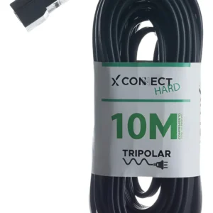 Extensão Prolongadora Connect Hard 2P+T 10A 10Mt Preto - Fioxlux