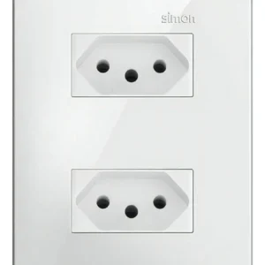 Conjunto 4x2 2 Tomadas 20a Branco 20955-30 - Simon 20