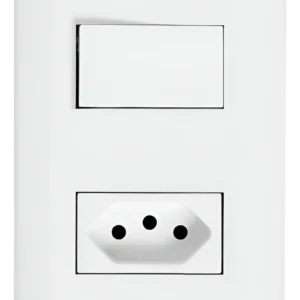 Conjunto Inter Simples e Tomada 20A Perola Branca