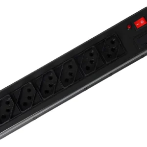 Filtro De Linha Pvc Com 6 Tomadas Com Fusível Bivolt CTC