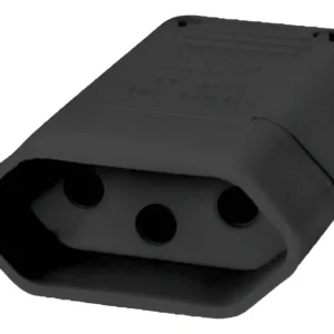 Plug Fêmea Preto 2p+t 10a 2043 - Perlex