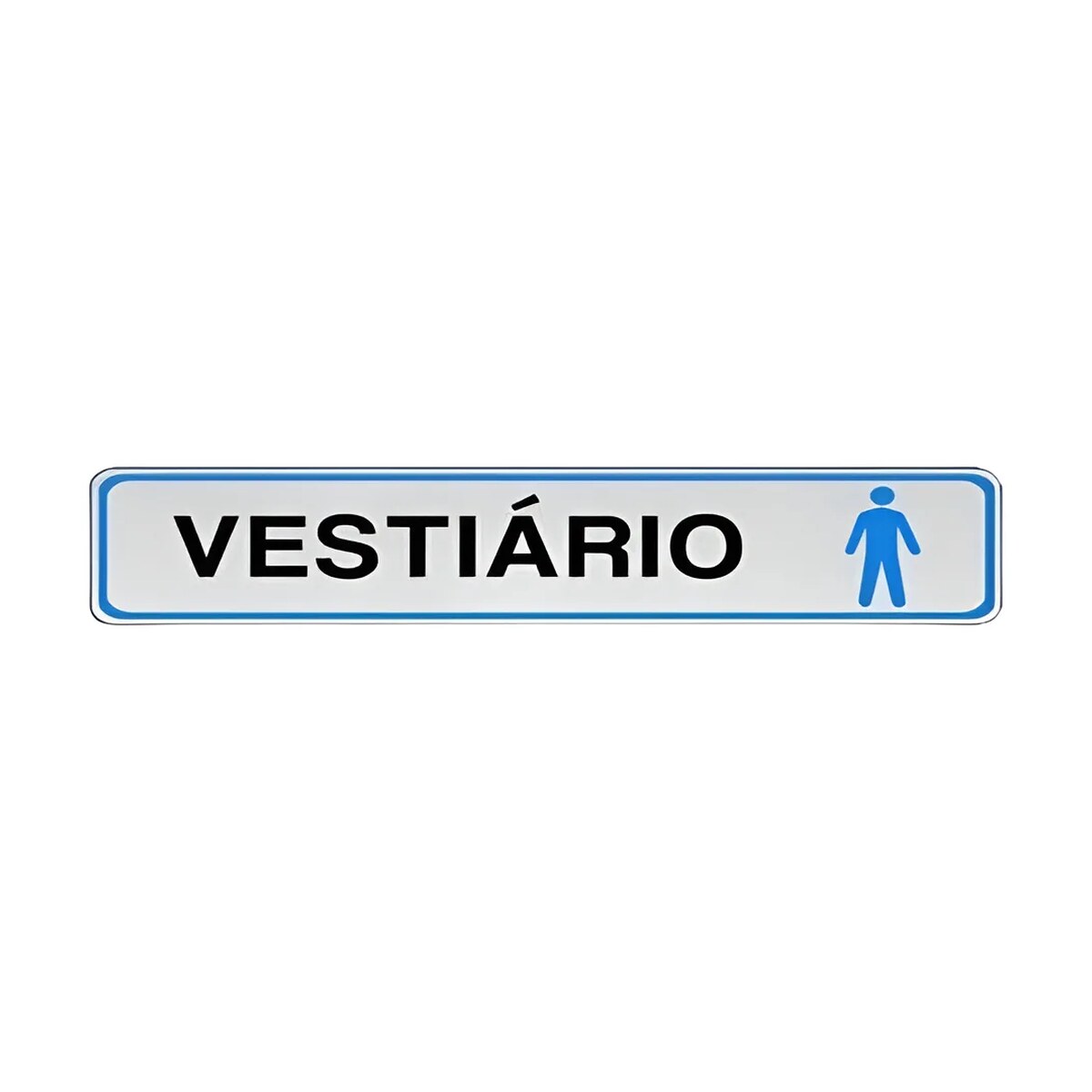 Placa Vestiario Masculino 5x25cm - Sinalize