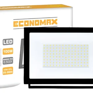 Refletor de LED 100W Branco Bivolt Economax - Kian