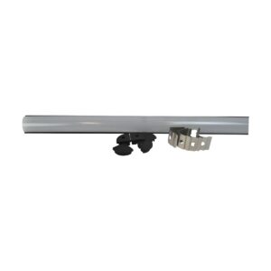 Perfil Para Fita de LED Embutir 24x14x3Mts Preto - Foxlux