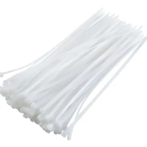 Abraçadeira Nylon 280x3,5mm Branca Com 100 - Fertak