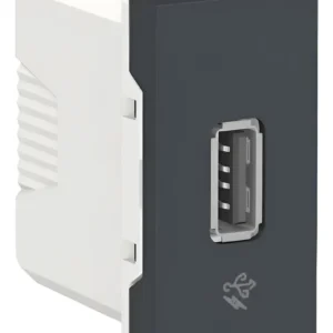 Modulo Tomada USB Bivolt Grafite S70547094 - Orion