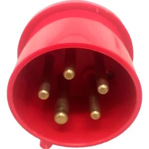 Plug Industrial 3p+t+n 16a 380v 6h Vermelho 015 - Jng