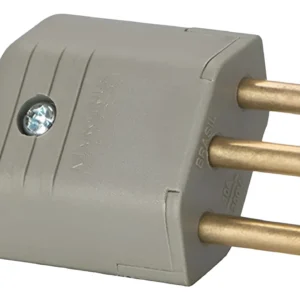 Plug Macho 2P 10A Cinza PLD1-3 Com 10 - Margirius