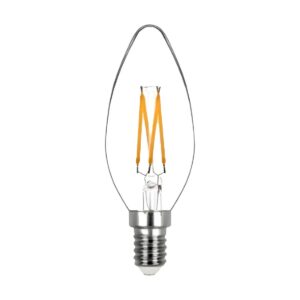 Lâmpada de LED Vela Balao 4W 220V Amarela Filamento E14