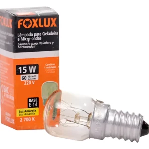 Lâmpada Halógena Geladeira/microondas 15w 220v E14 - Foxlux