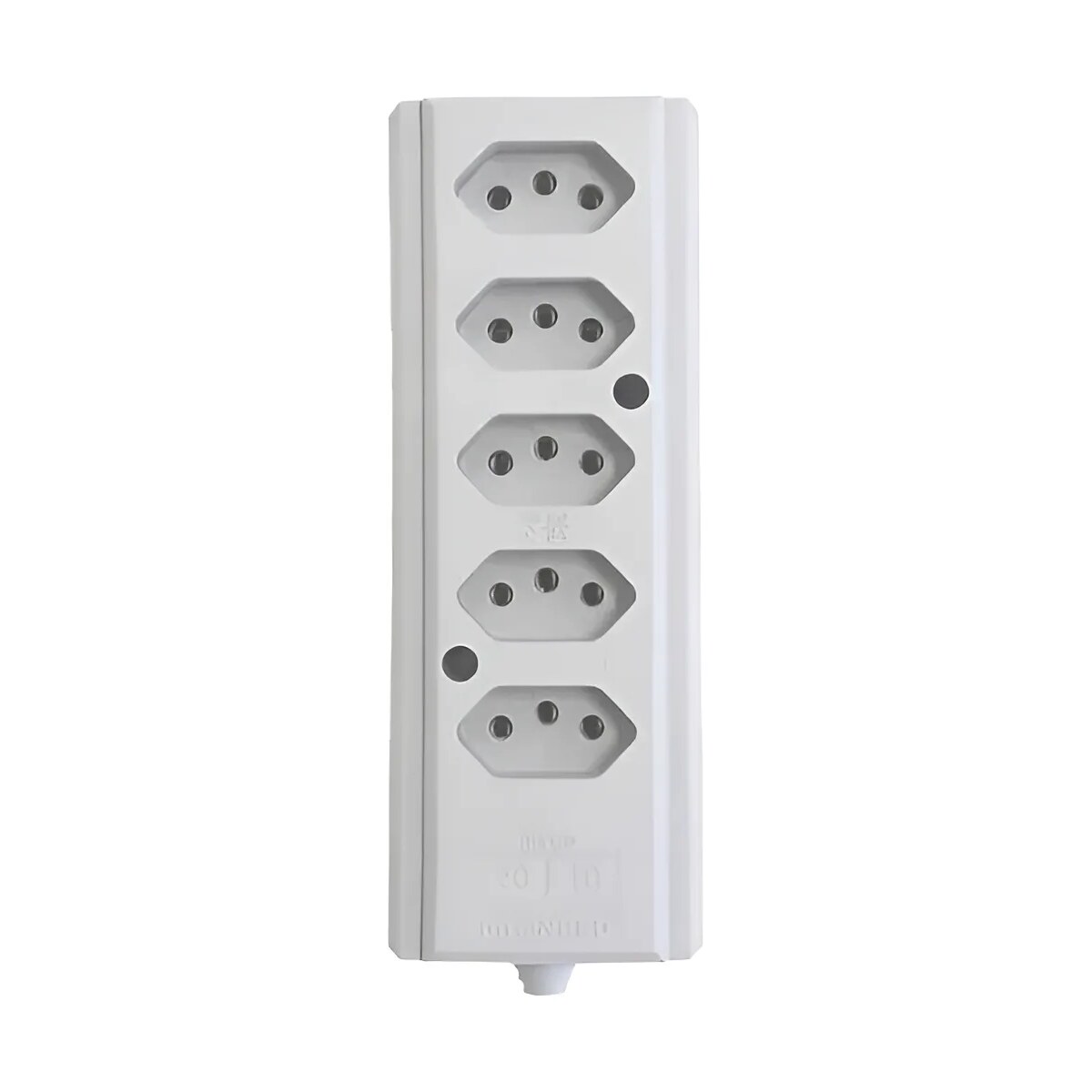Tomada Barra Quintupla 2P+T 20A Branca - Interneed