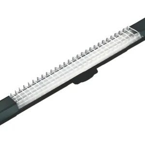 Luminaria Slim Fluor Com Lâmpada 2x20 Aleta Branca