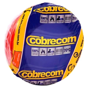 Cabo Flexível 10mm 100 Metros Vermelho - Cobrecom