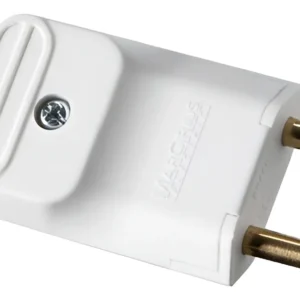 Plug Macho 2P 20A Branco PLD8-2 Com 5 - Margirius