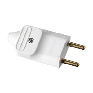 Plug Macho 2P 20A Branco PLD8-2 Com 5 - Margirius