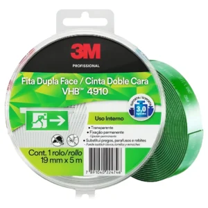 Fita Dupla Face 19mm X 5mts Forte Uso Int Transparente - 3m