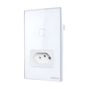 Tomada 10A Com Interruptor Smart Wifi Touch ETS 2001 Branco - Intelbras