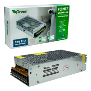 Fonte de Alimentação 12V 20A 240W Bivolt - Green Metal