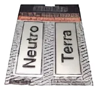 Placa Neutro/Terra 6x15cm - Sinalize