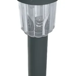 Balizador Solar de LED Espeto ABS Preto 1W Branco - Gaya