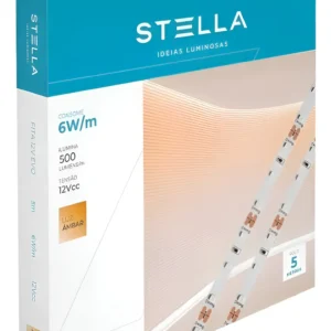 Fita De Led 6w/m 12v 4000k Ip20 Rolo Com 5 Metros - Stella