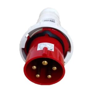 Plug Industrial 3p+t+n 63a 380v 6h Vermelho 035 - Jng