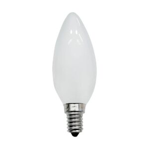 Lâmpada Vela Lisa 40W 110V Leitosa E14 - Sadokin