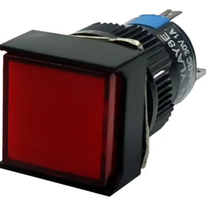 Botão Para Comando 16mm Ylay8e-f11dr Vm Quadrado 5p - Jng