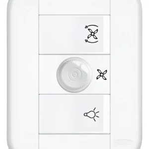 Conjunto Controle Ventilador Bivolt 3948 - Fame Blanc+