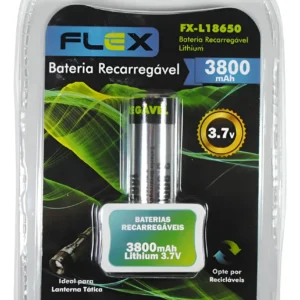 Bateria Recarregavel Mod 18650 3,7V 3800mAH - Flex